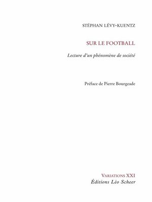 cover image of Sur le football